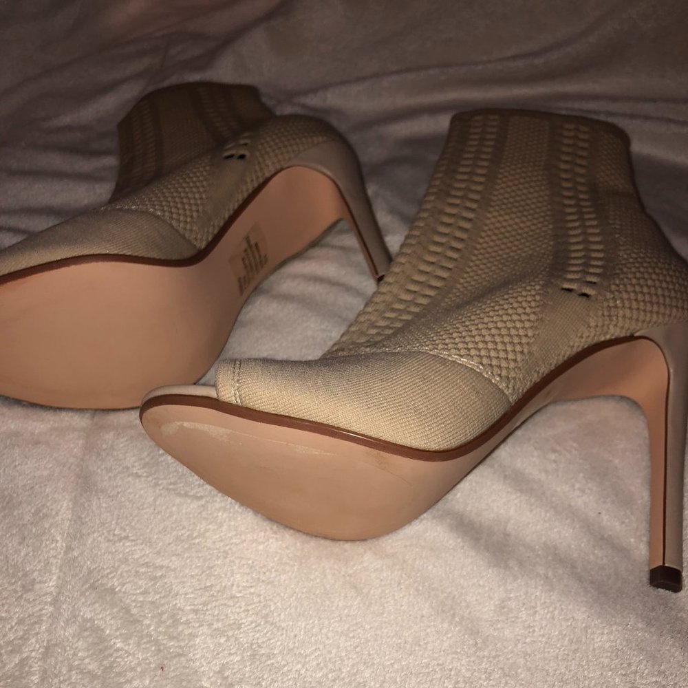 Steve Madden Knit Open Toe Bootie